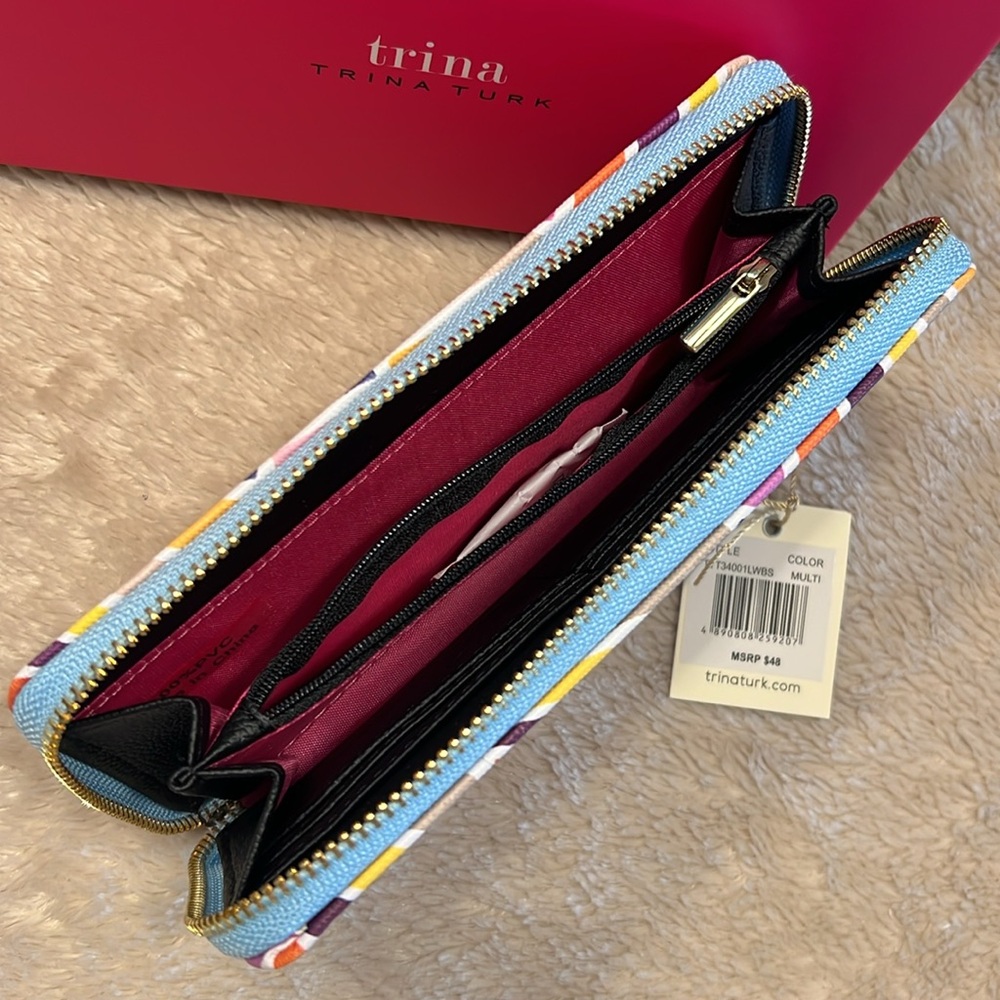 TRINA TURK Color Palette Zip Around Wallet - Picture 10 of 13